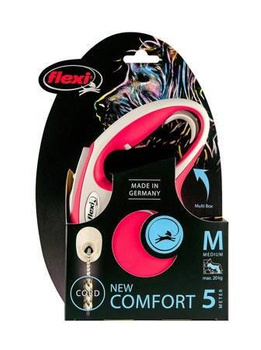 Αυτόματο λουρί Flexi New Comfort M 5m κορδόνι κόκκινο (www.keko.pl)