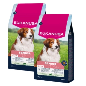 EUKANUBA Mature&Senior Μικρές & Μεσαίες Φυλές Αρνί & Ρύζι 2x12kg