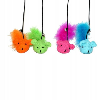 DINGO Ράβδος γάτας με ποντίκι από νήμα