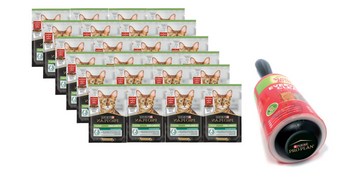 Purina Pro Plan Αποστειρωμένο με βόειο κρέας για γάτες 26x85g + PRO PLAN Κύλινδρος ρούχων