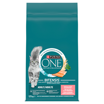 Purina One Adult Σολομός & Σιτάρι τροφή για ενήλικες γάτες 9,75 kg