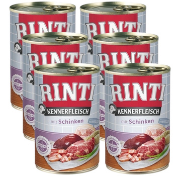 Rinti Kennerfleisch Schinken υγρή τροφή για σκύλους - ζαμπόν 6x400g