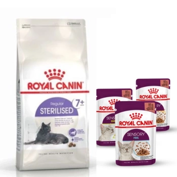 ROYAL CANIN Αποστειρωμένο +7 10kg + 3 φακελάκια υγρής τροφής ΔΩΡΕΑΝ!!!