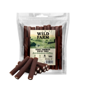WILD FARM Οδοντιατρικά Σωλήνες με Λιχουδιά για Κουνέλι 500g για Σκύλους