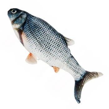 Παιχνίδι για γάτες βελούδινο ψάρι με γατομάρα 21cm