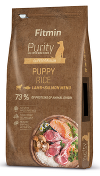 Fitmin purity puppy ρύζι αρνί & σολομός 2kg