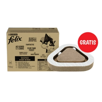 FELIX Fantastic Jell-O τροφή για γάτες 120x85g +Δωρεάν ξύστρα!!!
