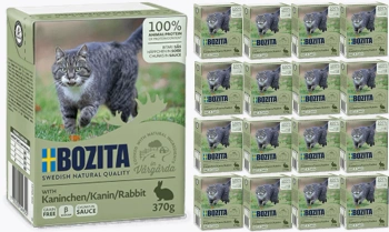 BOZITA Cat Κουνέλι σε σάλτσα 16x370g
